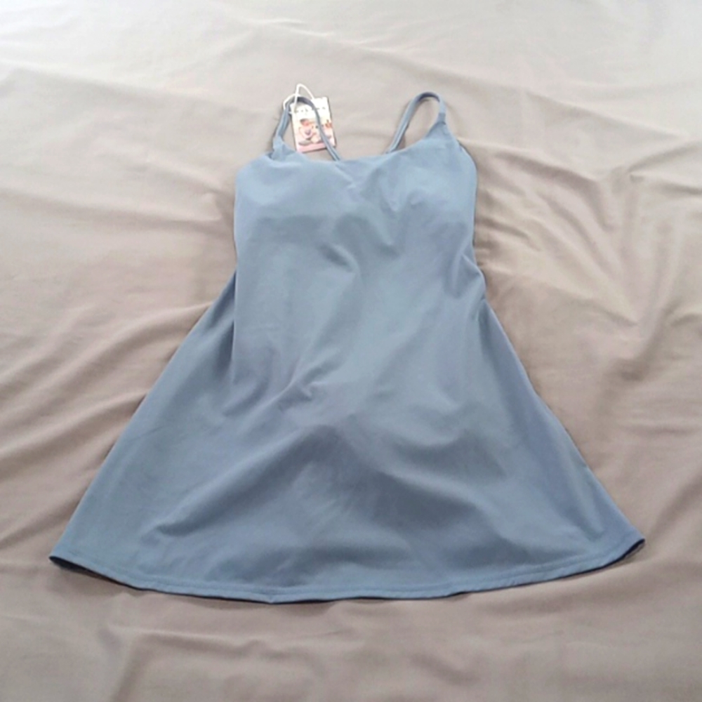 HALARA DRESS Women New EXTRA Small XS Activewear Yoga Workout BLUE GRAY GREY